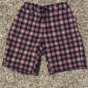 Janie and Jack red plaid shorts, size 5